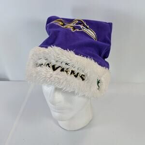 Baltimore Ravens NFL Christmas Holiday Santa Hat Cap Embroidered Logo Purple